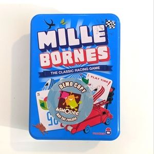 2/$20 Mille Bornes Card Game in Tin Box EUC